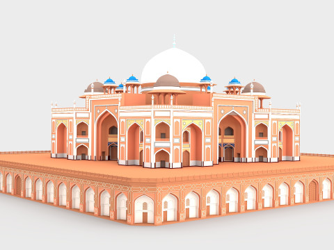 Humayun Tomb 3D Model