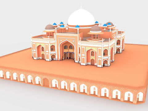 Humayun Tomb 3D Model