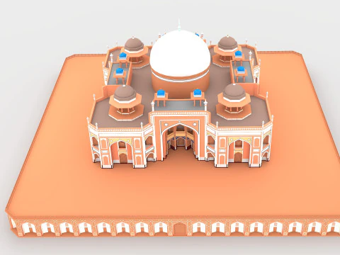 Humayun Tomb 3D Model