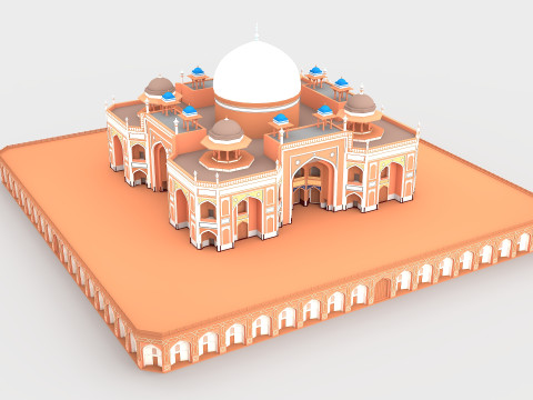 Humayun Tomb 3D Model