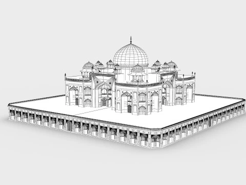 Humayun Tomb 3D Model