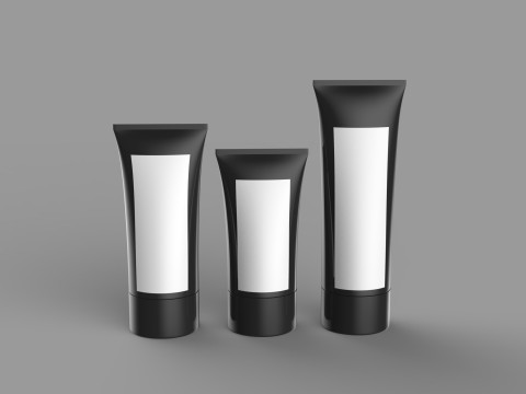 Cosmetic Packaging Tube 3D Model