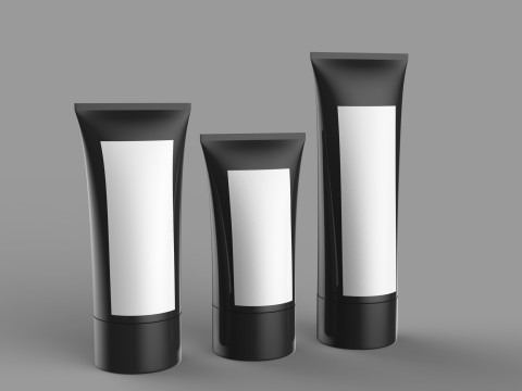 Cosmetic Packaging Tube 3D Model