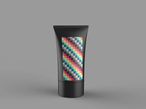 Cosmetic Packaging Tube 3D Model