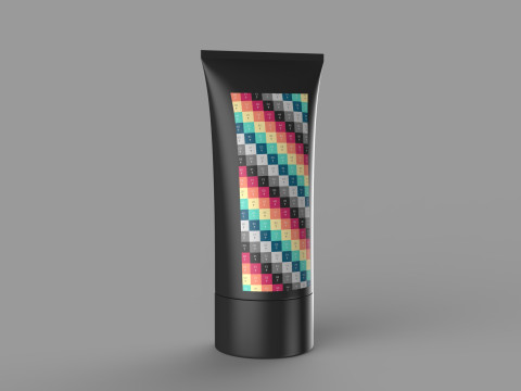 Cosmetic Packaging Tube 3D Model
