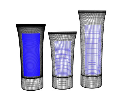 Cosmetic Packaging Tube 3D Model