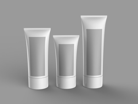 Cosmetic Packaging Tube 3D-Modell