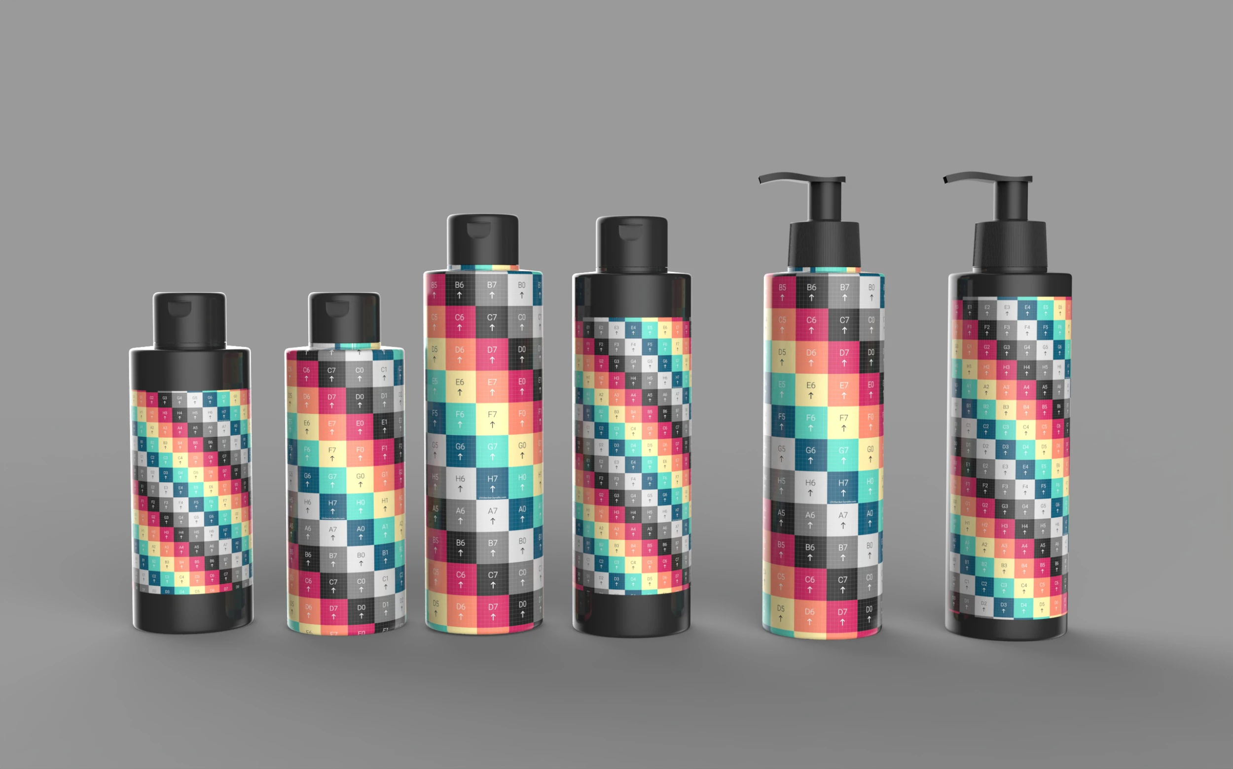 Cosmetic Bottles 3D Model .c4d .max .obj .3ds .fbx .stl .blend 