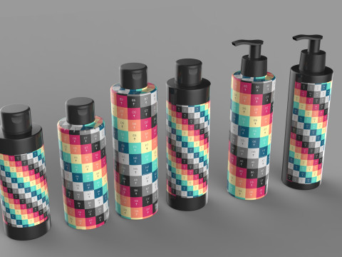 Cosmetic Bottles 3Dモデル