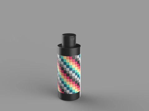Cosmetic Bottles 3D Model
