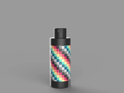 Cosmetic Bottles 3D Model