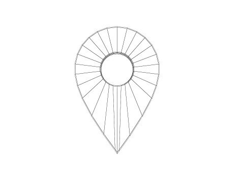 지도 포인터 3D 모델