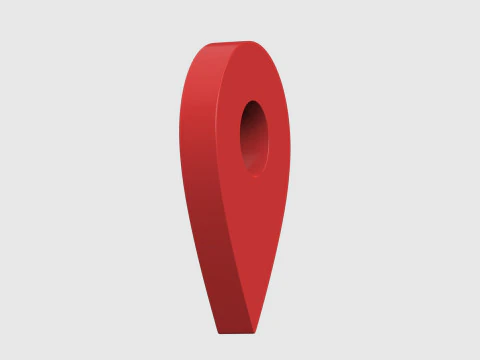 지도 포인터 3D 모델