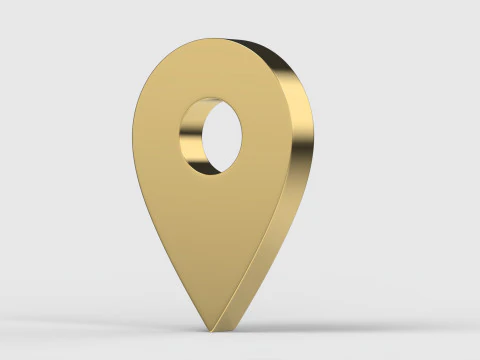 지도 포인터 3D 모델