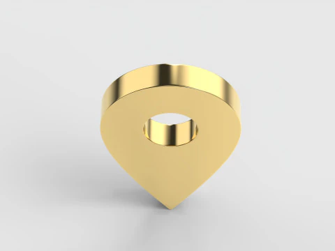 지도 포인터 3D 모델