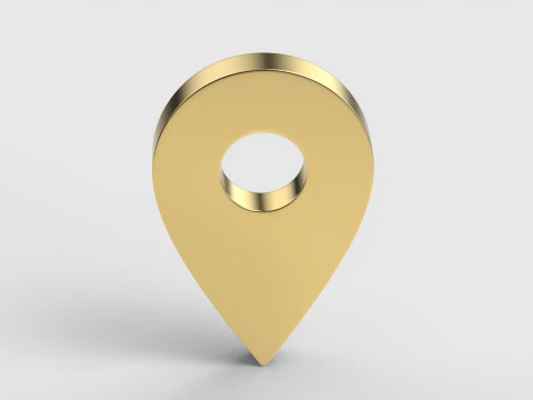 지도 포인터 3D 모델