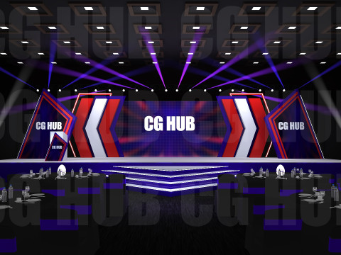 Event stage design 3D Model