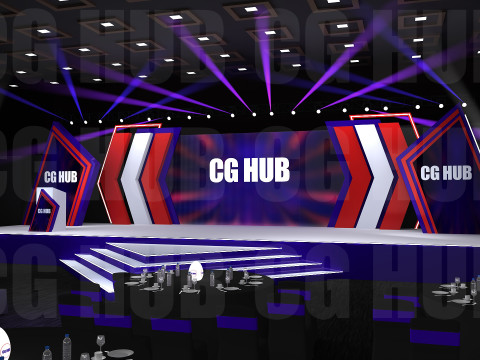 Event stage design 3D Model