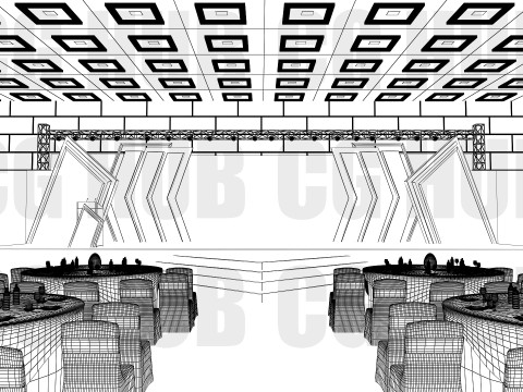 Event stage design 3D Model
