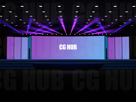 Event stage design 3D 模型