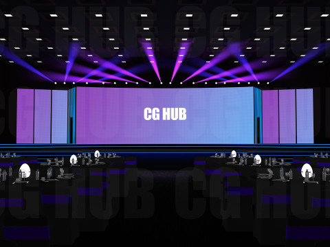 Event stage design 3D मॉडल