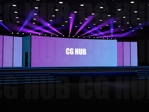 Event stage design 3D मॉडल