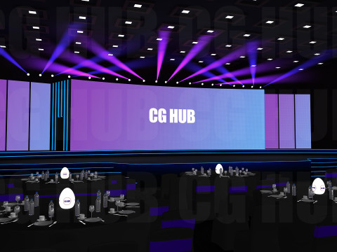 Event stage design 3D मॉडल