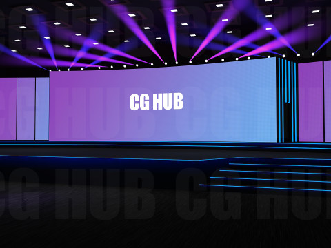 Event stage design 3D मॉडल
