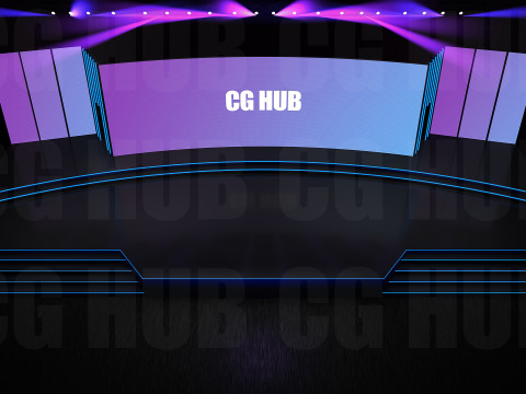 Event stage design 3D मॉडल