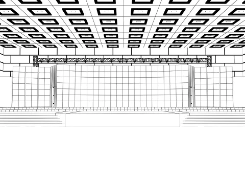 इवेंट स्टेज डिज़ाइन 3D मॉडल