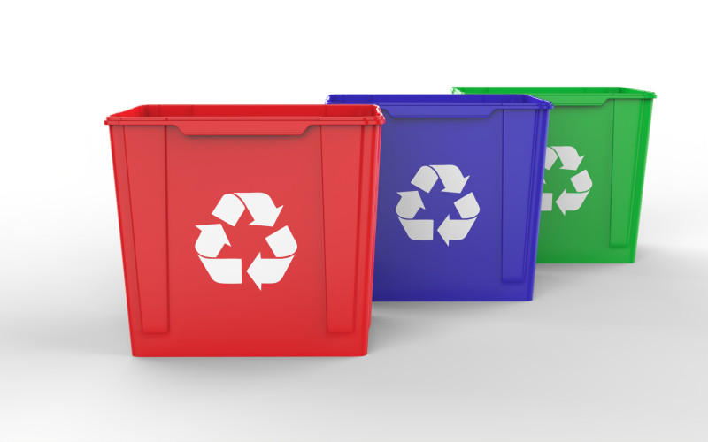 Recycle Crate Model 3D .c4d .max .obj .3ds .fbx .stl .blend 