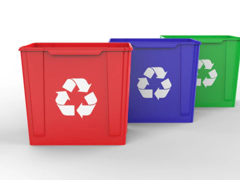 Kiste recyceln 3D Modell