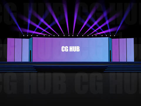 Дизайн сцени події 3D Модель