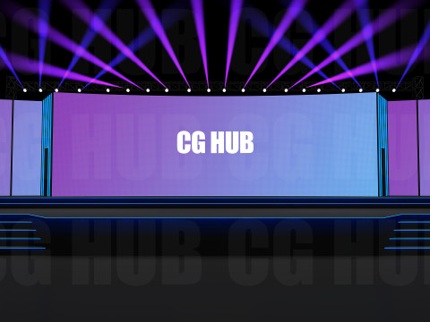Event stage design 3D मॉडल