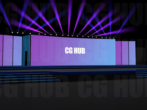 Event stage design 3D मॉडल
