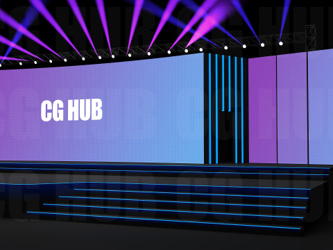 Event stage design 3D मॉडल