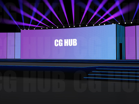 Event stage design 3D मॉडल