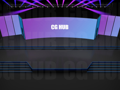 Event stage design 3D मॉडल