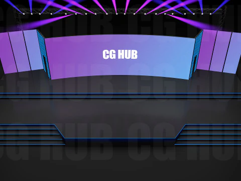 Event stage design 3D Model