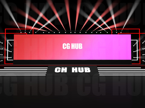 Event stage design 3D 模型