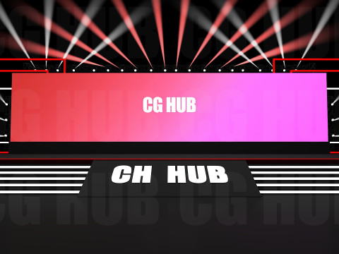 Event stage design 3D 模型