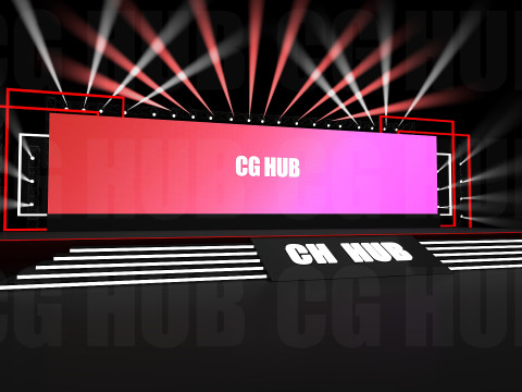 Event stage design 3D 模型