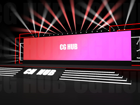 Event stage design 3D 模型