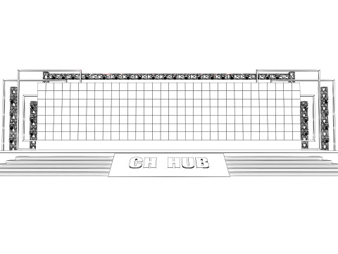 Event stage design 3D 模型