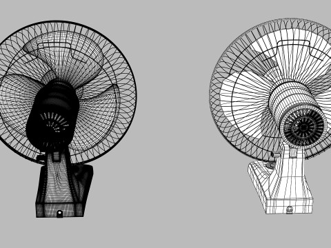 Table Fan Modello 3D