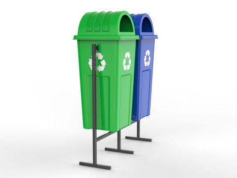 Garbage dustbin 3D 模型