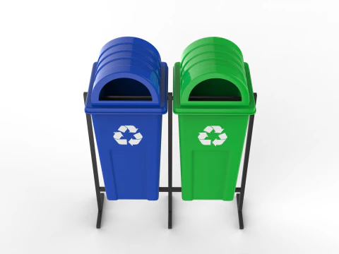 쓰레기 쓰레기통 3D 모델