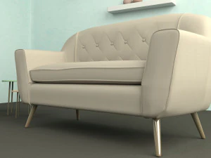 Beige Sofa 3D Model
