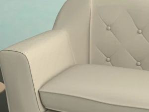 Beige Sofa 3D Model