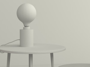 Table Lamp and Two Side Tables Modello 3D